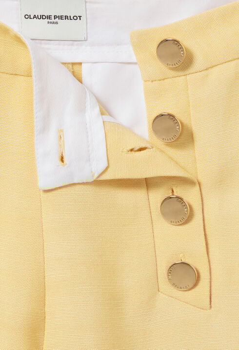 Pantalon droit à pont