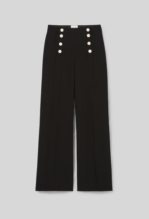 Pantalon droit à pont